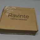 Ravinte 60 Packs (30 Pairs) 3/8" Inset Matte Black Cabinet Hinge, Self Closing Hinges for Kitchen/Bathroom/Furniture Cabinets & Doors. Decorative Hardware with Door Bumper.