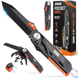ZOOI Valentines Day Gifts for Him Men Dad, Pocket Multitool, Mens Valentines day gifts, EDC Gear Mens Dad Gift for Men Brother Who Have Everything, Pocket Tools for Fishing Camping Gear