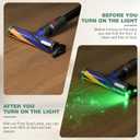 Vacuum Cleaner Dust Display LED,Compatible with Dyson & All Vacuum Cleaners,Reveal Microscopic Dust & Illuminate Invisible Pet,Cat,Dog Fur,Vacuum Accessories Upgrade Vacuum Attachments (Black)