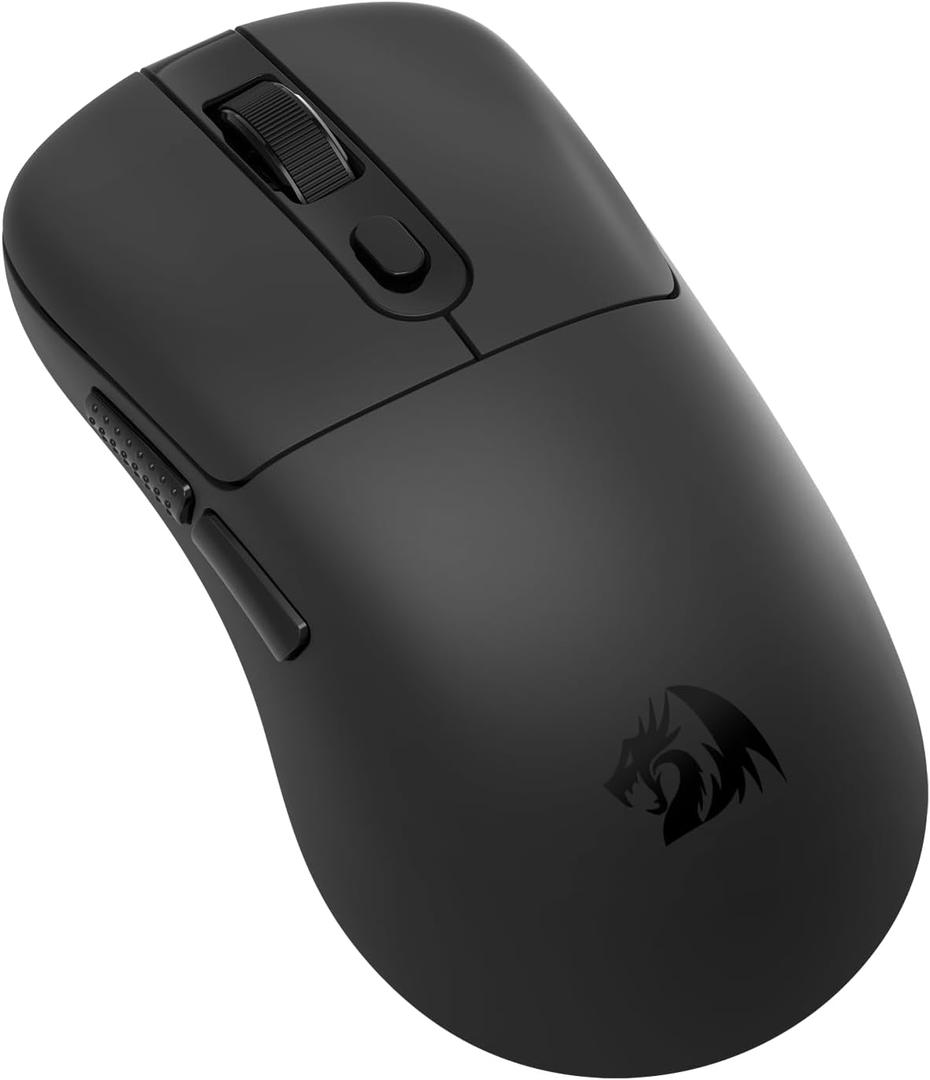 Redragon Wireless Gaming Mouse, 58g Lightweight, 26,000 DPI, Tri-Mode 2.4G/Bluetooth/USB-C, 75Hr Battery Mice with 6 Programmable Buttons with Software for PC/Mac (Black)