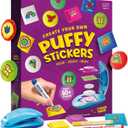 Dan&Darci Puffy Sticker Maker Kit for Kids - Make Your Own 3D Stickers - Create DIY Squishy Arts and Crafts - Craft Kits for Girls & Boys Ages 6-10 - Birthday Gift Ideas Age 6 7 8 9 10 Year Old Gifts