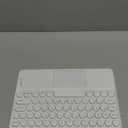 Thanice Wireless Keyboard with Touchpad, Ultra-Slim Portable Rechargeable Bluetooth Keyboard, Ipad & Android Windows Device Compatible (White)