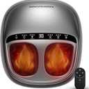 KingPavonini Shiatsu Foot Massager Machine with Heat, 3-Section Massage for Full Feet Deep Kneading & Vibration, Foot Massager for Plantar Fasciitis, UP to Size 13, Gifts for Mom Dad