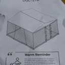 Lyromix 10 x 10FT Large Outdoor Dog Kennel with Roof, Dog Kennel Outside with Waterproof Cover, Galvanized Heavy Duty Chain Link Dog Runs Cage Playpen for Outside with Secure Lock