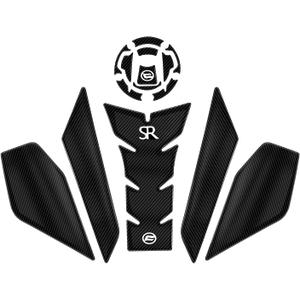 for CFMOTO 450SR Motorcycle Tank Pad Gas Tank Protector Compatible with CFMOTO 450SR CF Moto SR450 450 SR 450SS 5D Anti Slip Tank Pad Stickers Gas Oil Fuel Tank Pad Protectors