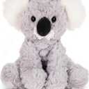 Bearington Sydney Plush Koala Stuffed Animal, 10.5 Inches Gray