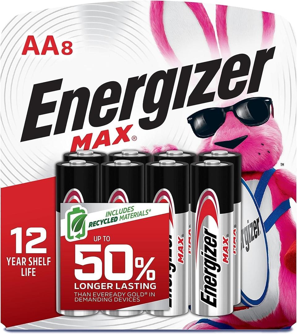 Energizer Max Alkaline AA Batteries 8 ea (Pack of 11) Energizer Max Alkaline AA Batteries 8 ea (Pack of 11)