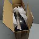 Small Round Side Table - 3-Tier Oval Accent Table for Small Spaces, Rustic Wood and Metal Couch End Table, Nightstand for Bedroom or End Table Living Room, Set of 2, Charcoal Wenge