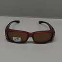 JuicyOrange Womens Polarized Fit Over Glasses Sunglasses Rhinestone Rectangular Frame (Red)