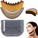 Lymphatic Contour Face Brush, Manual Lymphatic Drainage Massager, Natural Makeup Brushes with Durable Soft Bristles, Hypoallergenic Ergonomic Facial Cleansing Brush for Sculpting (1 Pc)