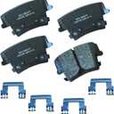 Bendix Premium SBC1057VR Ceramic Rear Brake Pads for Chrysler 300 2022-2005, Dodge Challenger 2022-2009, Charger 2022-2006, Magnum 2008-2005