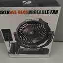 36000mAh Camping Fan,120H Rechargeable Fan Portable with Detachable Battery