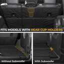 Cargo Mat for 2018-2025 2026 Jeep Wrangler JL (4-Door Unlimitied), Full Coverage All Weather TPE Protector Cargo Mat with Backrest Mat Trunk Mat Cargo Liner for Jeep Wrangler Accessories
