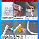 39in-Shower Threshold Water Dam,Shower Water Guard,Flexible Waterproof Splash,Self-Adhesive-Easy Install,for Use in Thresholds of Bathrooms and Kitchens Countertop Bedrooms(Transparent)