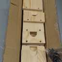 14 Inch Large Wooden Tiered Riser Display Stands, 2 Set Stackable Wooden Cupcake Stand Dessert Table Display Set,Tiered Shelf Organizer,Display Stands Shelf,Vendor Booth Display Items for Vendor EventsNatural Wood Color