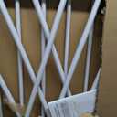 COMOMY 36" Extra Tall Baby Gate for Stairs, Fits 29.5" to 48.8" Openings | Auto Close Extra Wide Dog Gate for House, Pressure Mounted Easy Walk Through Pet Gate with Door, White
