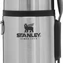 STANLEY Classic Food Jar and Spork 18 oz | Vacuum Insulated Food Container | Wide Mouth Screw On Lid | Packable for Travel | Stainless Steel with Leakproof Lid | BPA-Free | Stainless Steel