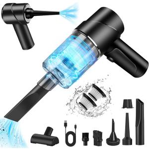 Handheld Vacuum Cordless Cleaner, Car Vacuum Portable Cordless, 12000PA Hand Held Vacuum Rechargeable, Powerful Dust Buster Mini Hand Held Vacuum Cleaner for Car, Home, Office, Pet Hair