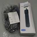 DEWENWILS 2-Pack 6-Outlet Power Strip Surge Protector, 6Ft Long Extension Cord, UL Listed, Low Profile Flat Plug, 15 Amp Circuit Breaker, 500 Joules, Wall Mount, Black