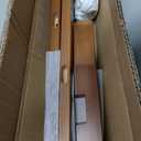A-Frame Wooden Display Easel, Lyre Beechwood Studio Easel Stand, Brown, 90 inches