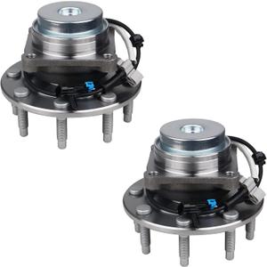 PAROD 2PCS 515059 Front Wheel Hub Bearing Assembly Fit for Chevy Express 2500 3500 2003-2017, Express 4500 2009-2015, GMC Savana 2500 3500 2003-2017, 4500 2009-2015,w/ABS