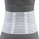 OTC Lumbosacral Support, 7-inch Lower Back, Lightweight Compression, Elastic, White, Large