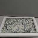 Yew & Tulip Natural Marble Vanity Tray, Nature Marble with Green Textures Serving Tray for Bathroom, Kitchen, Vanity, Home Decor, Wedding etc. (12" x 8" x 1.2")