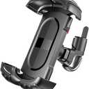 360° Rotating Bike & Motorcycle Phone Holder, Secure Lock, Quick Install, Fits 4.7”-6.8” Phones, Ideal for Mountain, Scooter, Dirt Bikes, and Golf Carts.