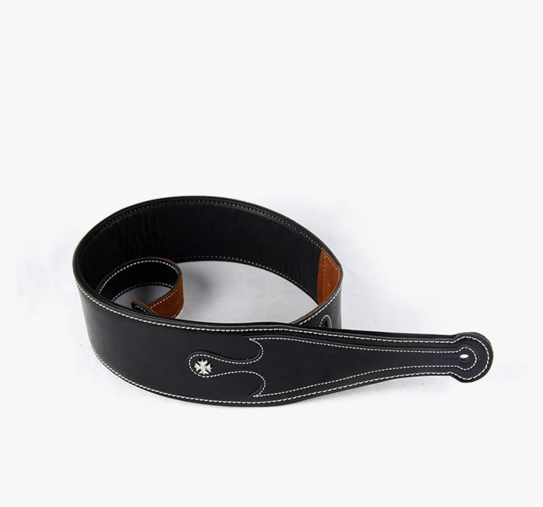 Cowhide Soft Guitar Strap Acoustic Electric Bass Adjustable Belt
