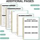 Planner 2025-2026, Academic Year Weekly and Monthly Calendar Planner, July 2025 - June 2026, Spiral Bound School Planning Tool, Perfect for Teacher, Student, Woman & Men - A4 (8.5" x 11"), Seafoam