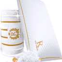 Royal Therapy Queen Memory Foam Pillows - Shredded Memory Foam Pillow for All Sleep Positions - Medium Firm Pillow with Adjustable Loft - Bamboo Rayon Cover - CertiPUR-US & Oeko-TEX Certified