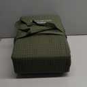 Bedsure Cotton Duvet Cover Set - 100% Cotton Waffle Weave Olive Green Duvet Cover California King Size, GentleSoft and Breathable Cal King Bedding Set for All Season, 3 Pieces, 104"x98"