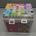 Ohuhu Markers for Starters, 80-color Chisel & Fine Dual Tips Alcohol Markers Coloring Illustration Sketching Alcohol Art Marker Set for Adult Beginner, Great Value Pack for Students' Art Class -Manoa