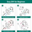 Shower Trim Kit Compatible with 1300/1400 Series, 1 Handle, Long Sleeve (Valve& Catridge Not Inclued), Chrome