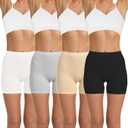 LALESTE Anti Chafing Slip Shorts for Women Under Dress Smooth Seamless Boxer Briefs Long Leg Boyshorts Underwear M