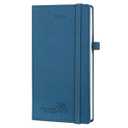 POPRUN Pocket Calendar 2026 (Slim Size-3.5'' x 6.5''), 12 Months (Jan. - Dec. 2026) Small Planner Weekly and Monthly for Purse with Pen Holder, Storage Pocket, Vegan Leather Hardcover - Night Sky Blue