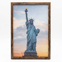 Statue Liberty Black Framed Canvas Wall Art for Bedroom Living Room Kitchen Bathroom Posters Prints Pictures Wall Decor Painting Artwork 8x12