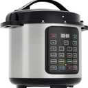 DUMOS 16-in-1 Electric Pressure Cooker 8 QT Stainless Steel Multi Cooker Electric for Pressure, Rice, Steamer, Yogurt Maker, Slow Cook, Black