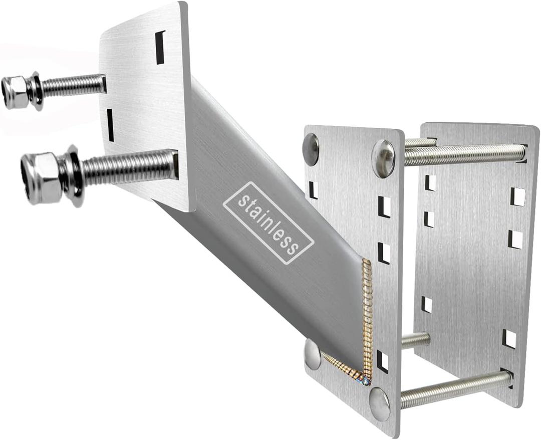 Spare Tire Mount Bracket for Trailer, Stainless Steel Material Boat Trailer Carrier Bracket, Fits Most 4 & 5 & 6 Lugs Trailer Wheels on 4", 4.25''4.5'',4.75'', 5" or 5.5" Bolt Patterns