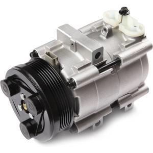 ECCPP AC Compressor with Clutch 1994-2007 Fit for Ford for F-150 for F-250 for F-350 for F450 for F550 for Ford Mustang for Mercury Cougar 4.6L 5.4L 6.8L AC Compressor 6 Grooves FS10