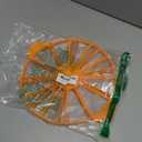 Round Cake Portion Marker 10/12 Piece Cake Portion Marker Cake Divider Cutter Cake Slicer Cutter with Handle for Pastry Baking Uniform Slicing (Orange)