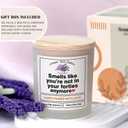 2 x 50th Birthday Gifts for Her, 50th Birthday Decorations for Women Men Card Happy Cool Scented Candles for Best Friend Sister Mom Husband Wife 50 Year Old Gifts for Woman Men