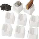 Bed Risers 3 Inch Set of 8 for Wheels, Heavy Duty Bed Elevators Lifts Up 2,000 lbs Furniture Risers 3 in fits for Casters or Legs of Sofa, Table, Bed Frame, White