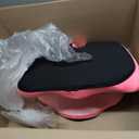 Ergonomic Seat Cushion, Office Chair Seat Cushions with L-Shaped Integrated Design, Memory Foam Orthopedic Cushion with Coccyx Hollow, Lumbar Support & Tailbone Pain Relief for Long Sitting (Pink)