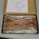 Ruichang Wine Rack Sturdy Wine Countertop  Bamboo Wine Bottle Holder Wine Storage Racks Counter Wine Stand Inserts for Cabinet Free Standing Floor Table Wine Organizer (4Tier, 16 Bottle Capacity)