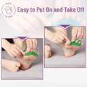 Dr. JK- ToePal Gel Toe Separator, 4 Pairs, Toe Spacers, Bunion Corrector, Green & Blue, Christmas Gifts