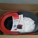 O-Cedar EasyWring Microfiber Spin Mop & Bucket Floor Cleaning System + 2 Extra Refills, Red/Gray