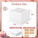 12Pcs Cake Boxes, 12x12x8 Inches Tall Bakery Boxes with Window, Large White Disposable Tier Cake Containers for Pastries, Pie, Cookies, Chocolates, Cupcakes, Birthday Party Dessert Boxes