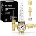 RX WELD Argon Regulator Flowmeter Gas Gauge for Mig Tig Weld