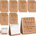 30 Pcs Christian Gifts Bulk Daily Bible Verse Desk Flip Calendars 2026 Vintage Scripture Perpetual Calendar 3 x 2.6" Inspirational Desk Calendars Religious Back to School Teacher Gifts